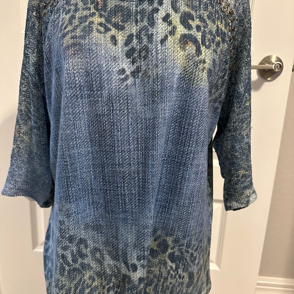 Chico's Albany Cheetah Print Top